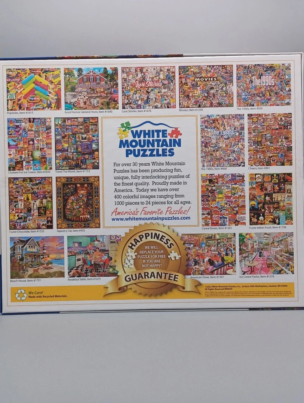 White Mountain Meeting Santa Puzzle Complete